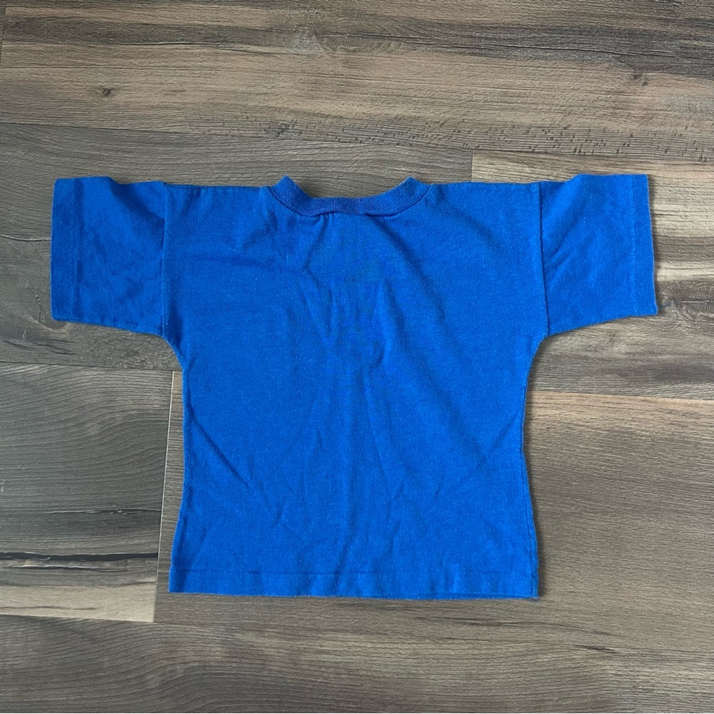 Vintage Electric Kids Youth Crewneck T-shirt Blue Size 6 - Picture 5 of 5
